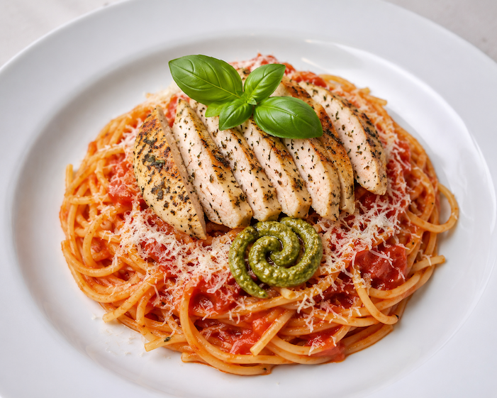 Pastas con pollo